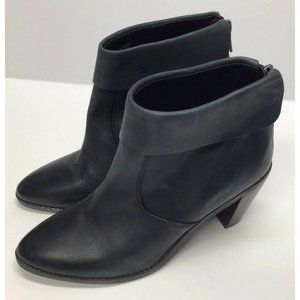 Lucky Brand Nycott Leather Ankle Booties Black Women’s Size 9 NEW